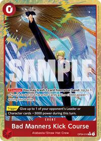 Bad Manners Kick Course (Alternate Art) #OP04-016