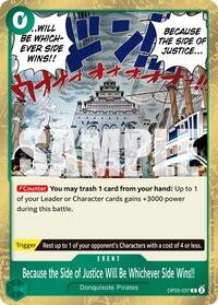 Because the Side of Justice Will Be Whichever Side Wins!! (Reprint) #OP05-037