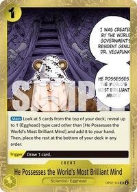 He Possesses the World's Most Brilliant Mind (Pirate Foil) #OP07-114