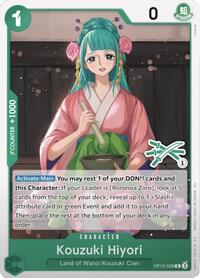 Kouzuki Hiyori (Zoro Deck) #OP12-028