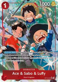Ace & Sabo & Luffy (Alternate Art) #OP13-007