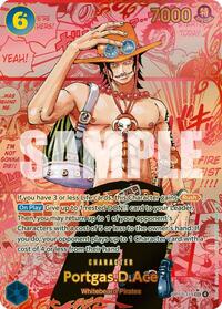 Portgas.D.Ace (119) (Red Super Alternate Art) #OP13-119