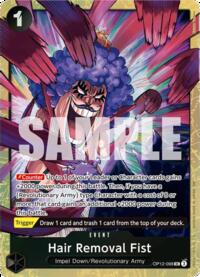 Hair Removal Fist (Premium Card Collection -Best Selection Vol. 5-) #OP12-098