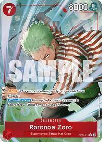 Roronoa Zoro - OP14-015 (Alternate Art) #OP14-015