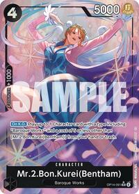 Mr.2.Bon.Kurei (Bentham) (Alternate Art) #OP14-091