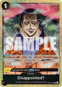 Disappointed? (Premium Card Collection -Best Selection Vol. 6-) #OP14-099