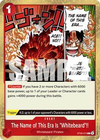 The Name of This Era Is "Whitebeard"!! #ST30-015