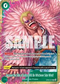 Because the Side of Justice Will Be Whichever Side Wins!! (CS 26-27 Celebration Pack) #OP05-037