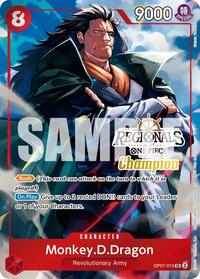 Monkey.D.Dragon (Regionals Champion Card Set 26-27 Vol.2) #OP07-015