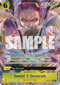 Sweet 3 Generals (Alternate Art) #OP17-114