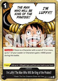 I'm Luffy!! The Man Who Will Be King of the Pirates!! #OP17-096