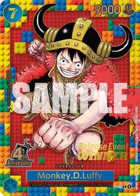 Monkey.D.Luffy (4th Anniversary) (Winner) #P-110