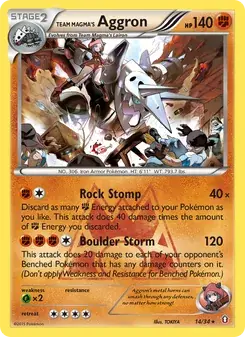 Team Magma's Aggron #14