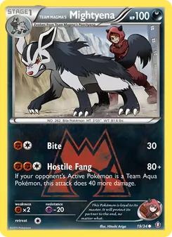 Team Magma's Mightyena #19