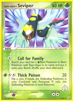Team Aqua's Seviper #17
