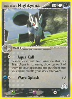 Team Aqua's Mightyena #30