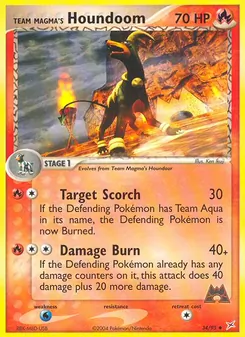 Team Magma's Houndoom #34