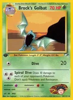 Brock's Golbat #39