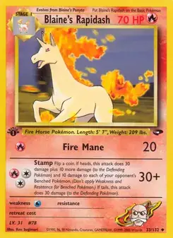 Blaine's Rapidash #33