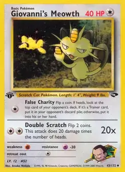 Giovanni's Meowth #43