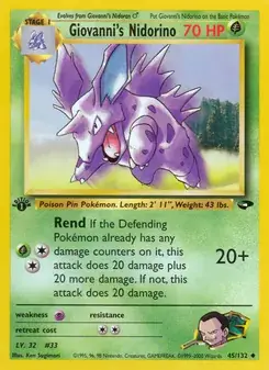 Giovanni's Nidorino #45