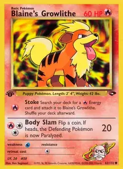 Blaine's Growlithe #62