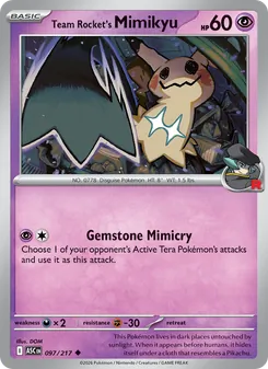 Team Rocket's Mimikyu #097