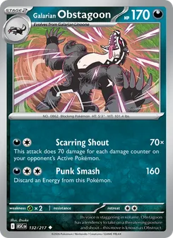 Galarian Obstagoon #132