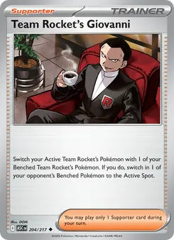 Team Rocket's Giovanni #204