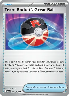 Team Rocket's Great Ball #205