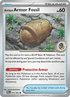 Antique Armor Fossil #072