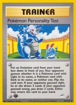 Pokémon Personality Test #102