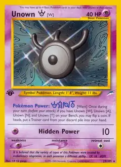 Unown [W] #29