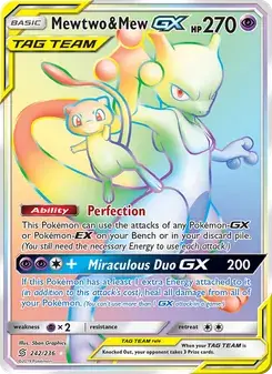Mewtwo & Mew GX #242