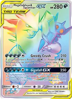 Mega Sableye & Tyranitar GX #245
