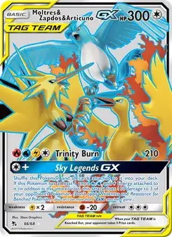 Moltres & Zapdos & Articuno GX #66