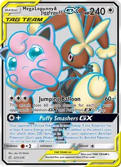 Mega Lopunny & Jigglypuff GX #225