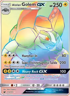 Alolan Golem GX #113