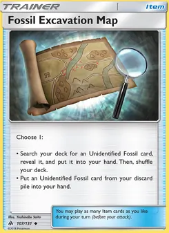 Fossil Excavation Map #107