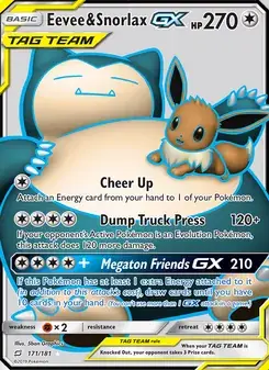 Eevee & Snorlax GX #171