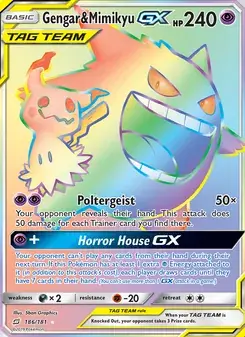 Gengar & Mimikyu GX #186