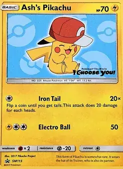 Ash's Pikachu #SM113