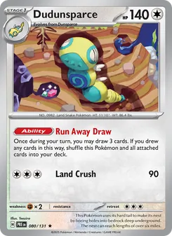 Dudunsparce #080