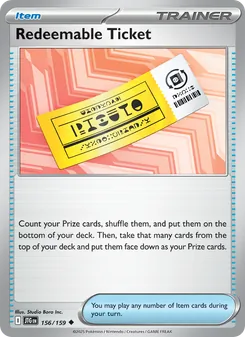 Redeemable Ticket #156