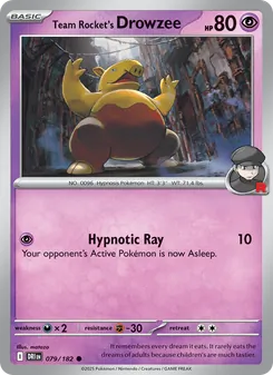 Team Rocket's Drowzee #079