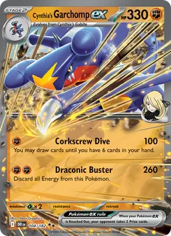 Cynthia's Garchomp ex #104