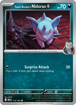 Team Rocket's Nidoran♀ #114