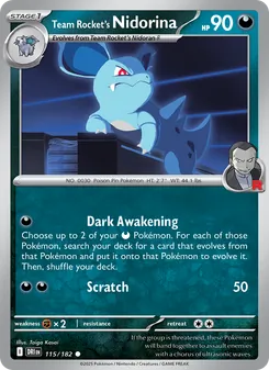 Team Rocket's Nidorina #115