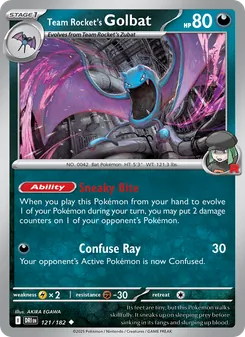 Team Rocket's Golbat #121