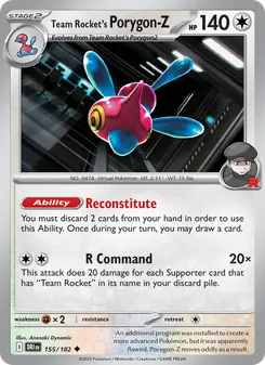 Team Rocket's Porygon-Z #155